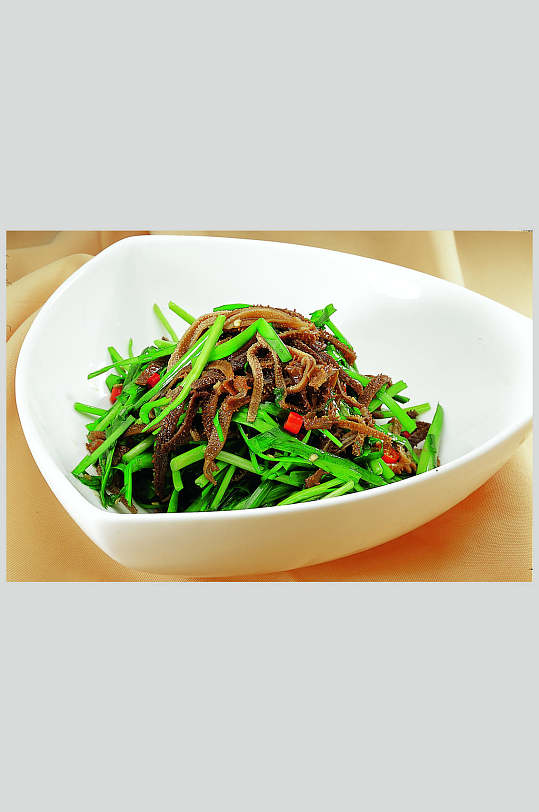 韭菜炒毛肚