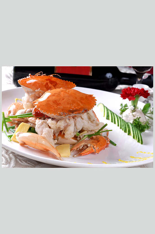 姜葱焗肉蟹餐饮食品图片