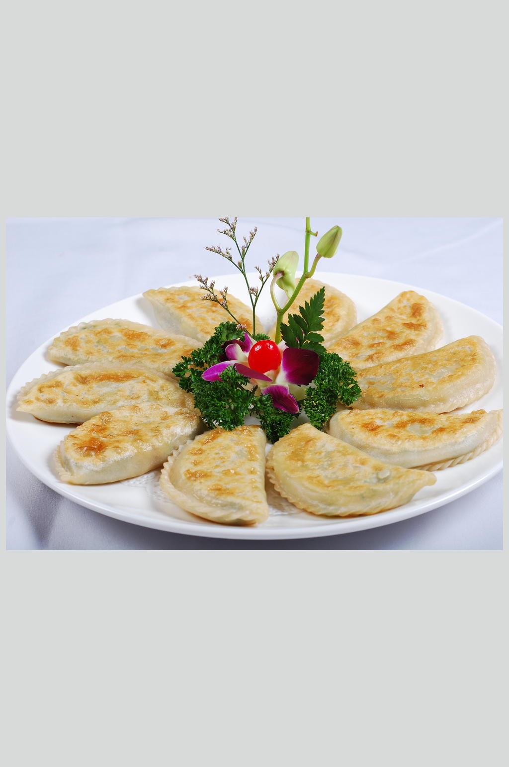 韭菜盒子美食高清图片素材