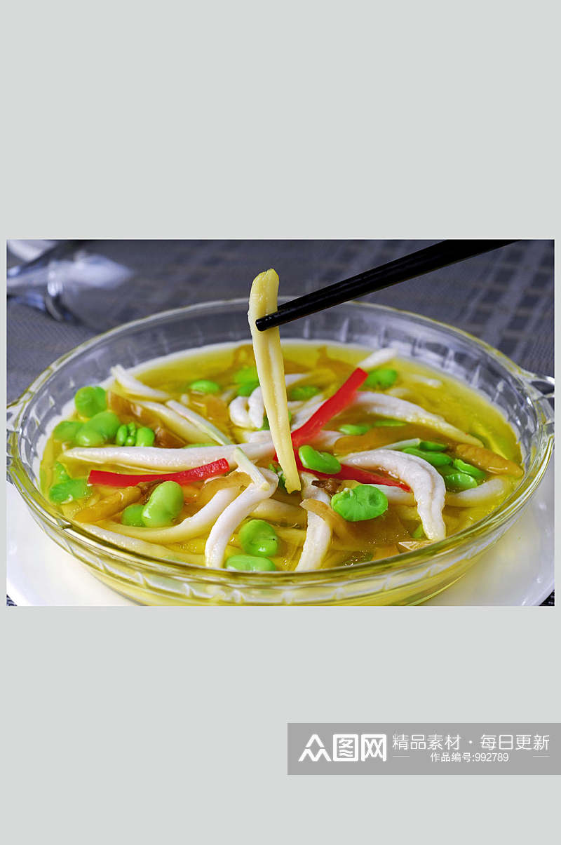 酸菜蚕豆烩面鱼酒店餐饮美食图片素材