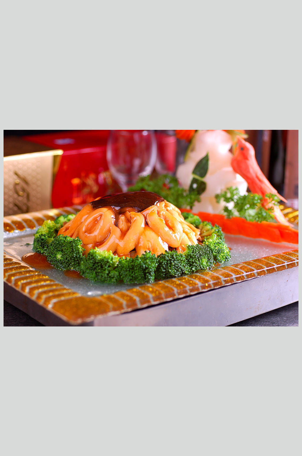 兰花扣鲍贝高清餐饮美食图片素材