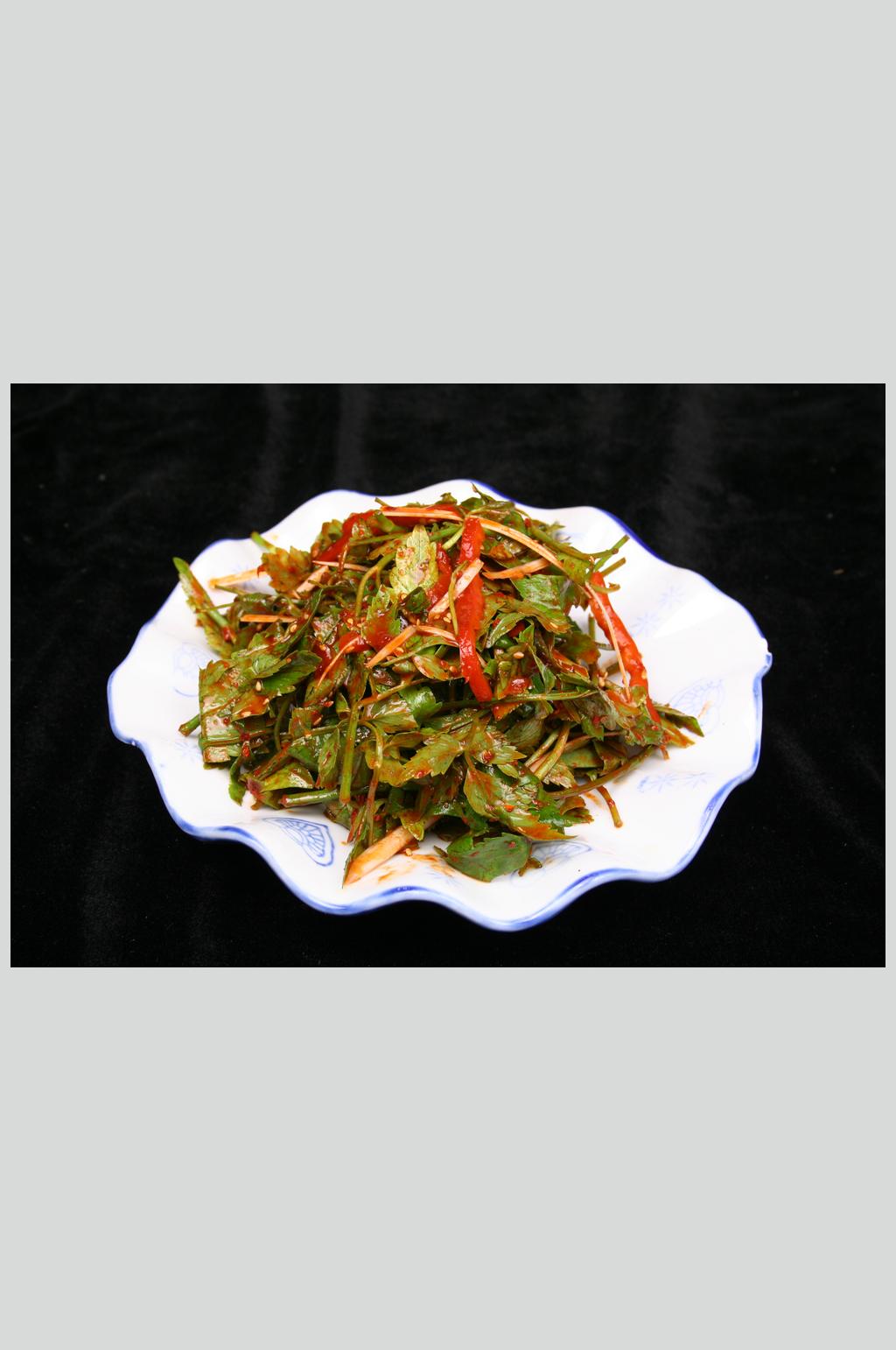 拌水芹菜素材