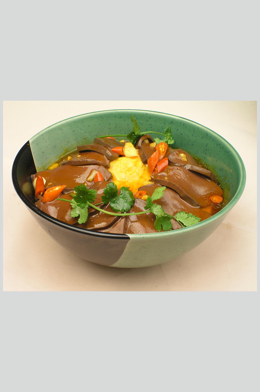 黄金鸭血素材