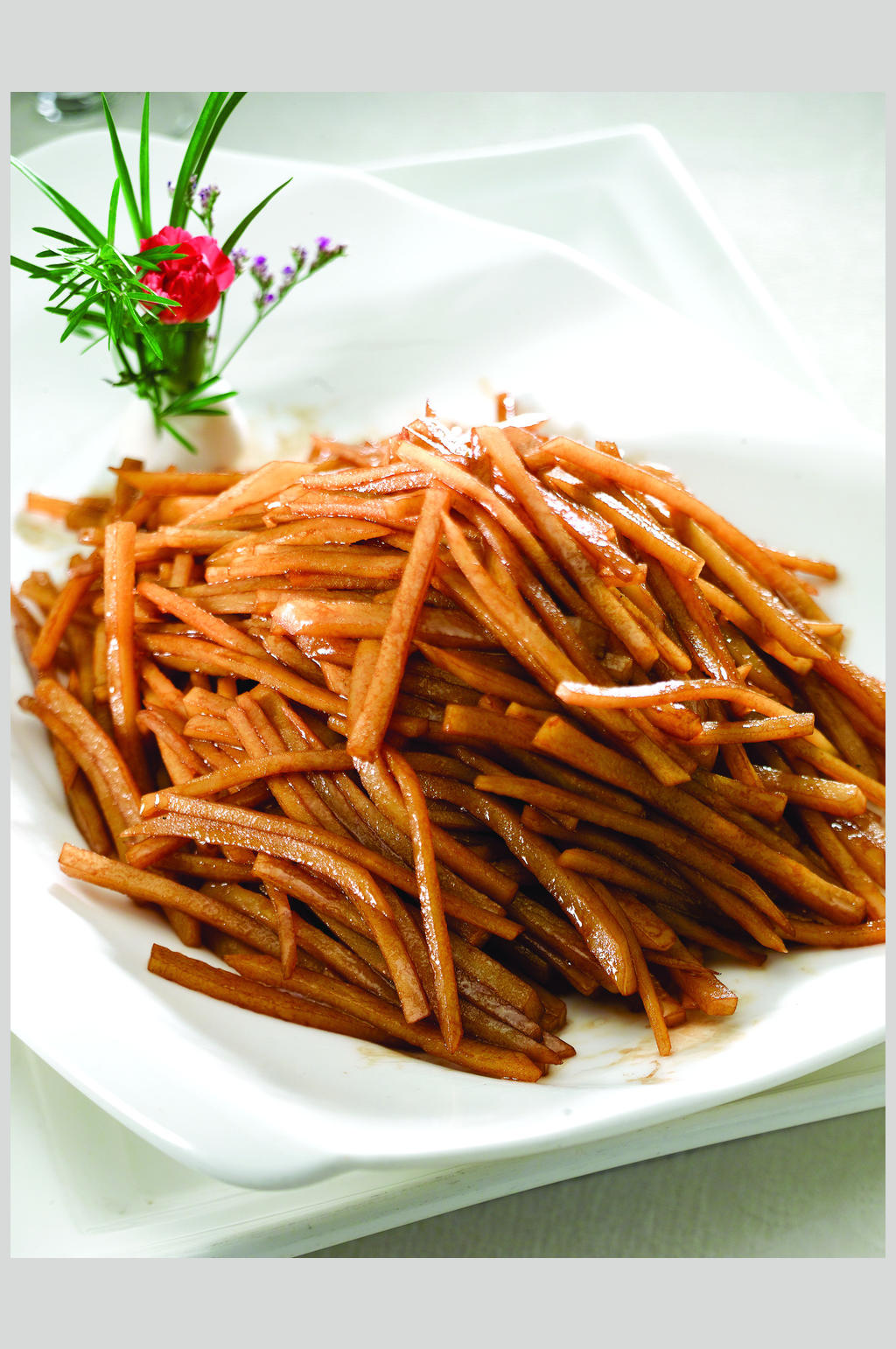 酱油土豆丝美食图片