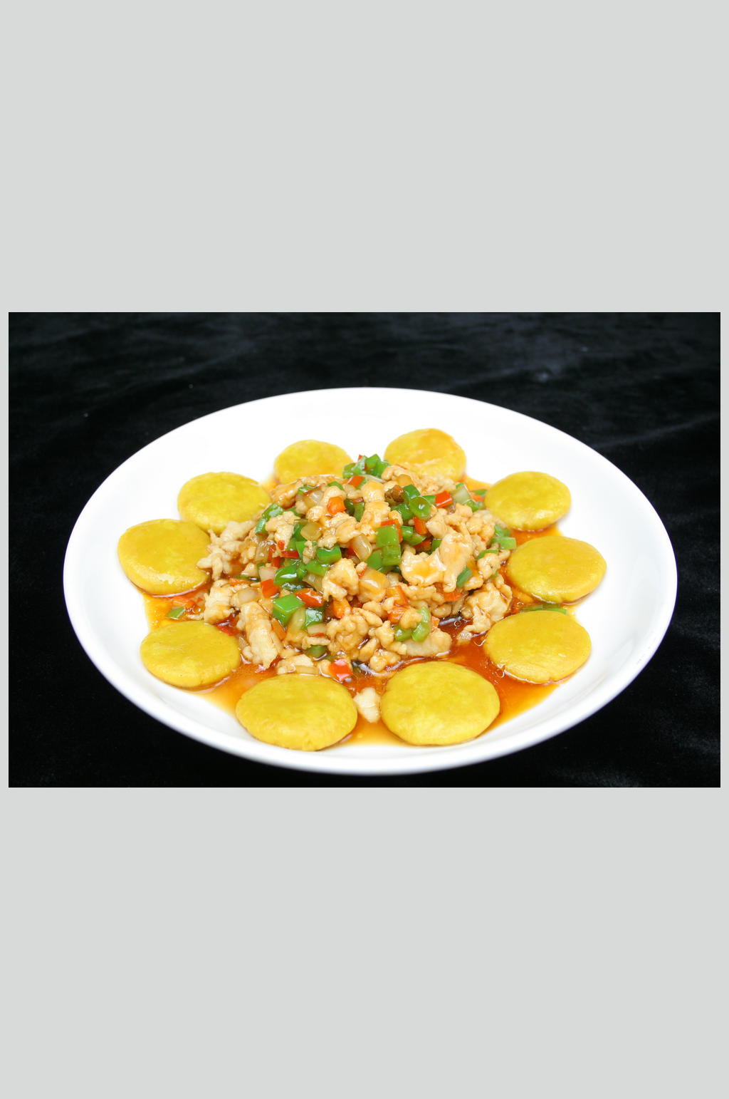 金饼碎滑肉素材