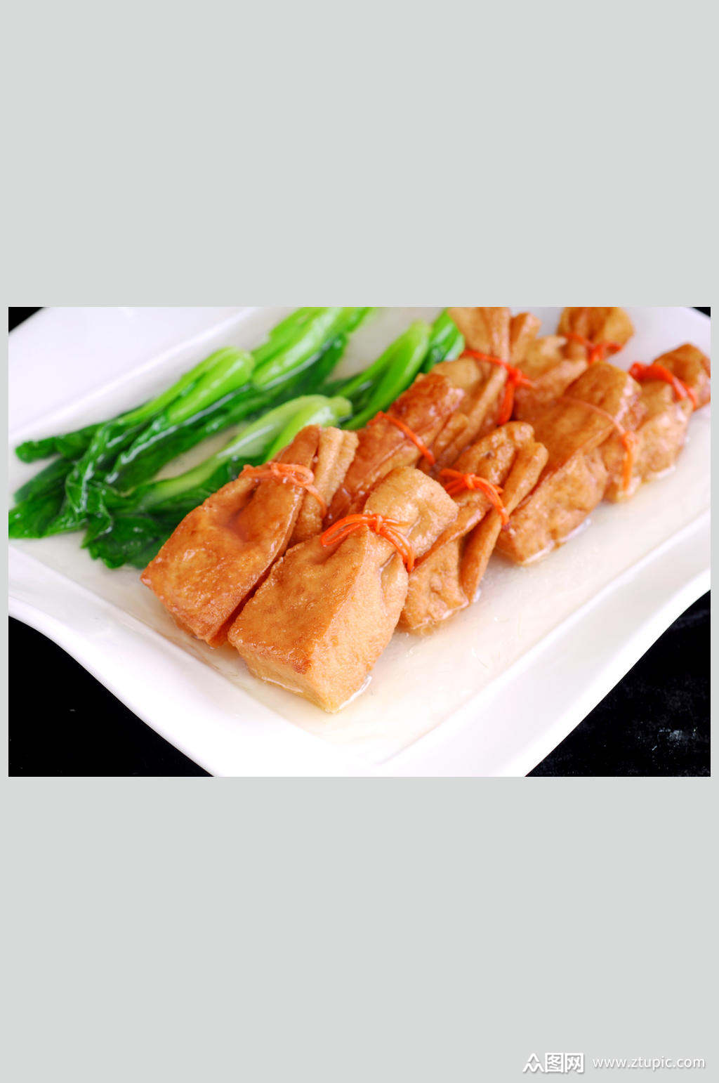 鸡汁布袋豆腐