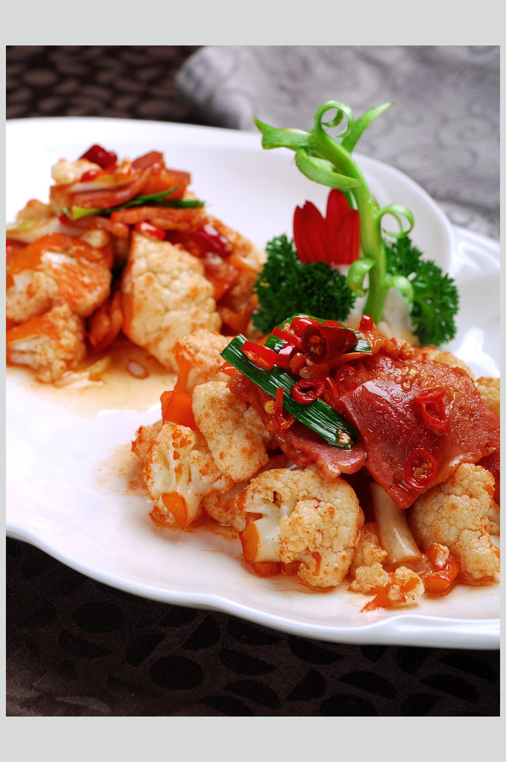 烧汁花菜酒店餐饮美食图片素材