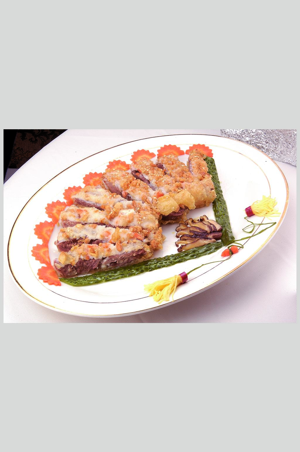 蟹粉羊肉素材