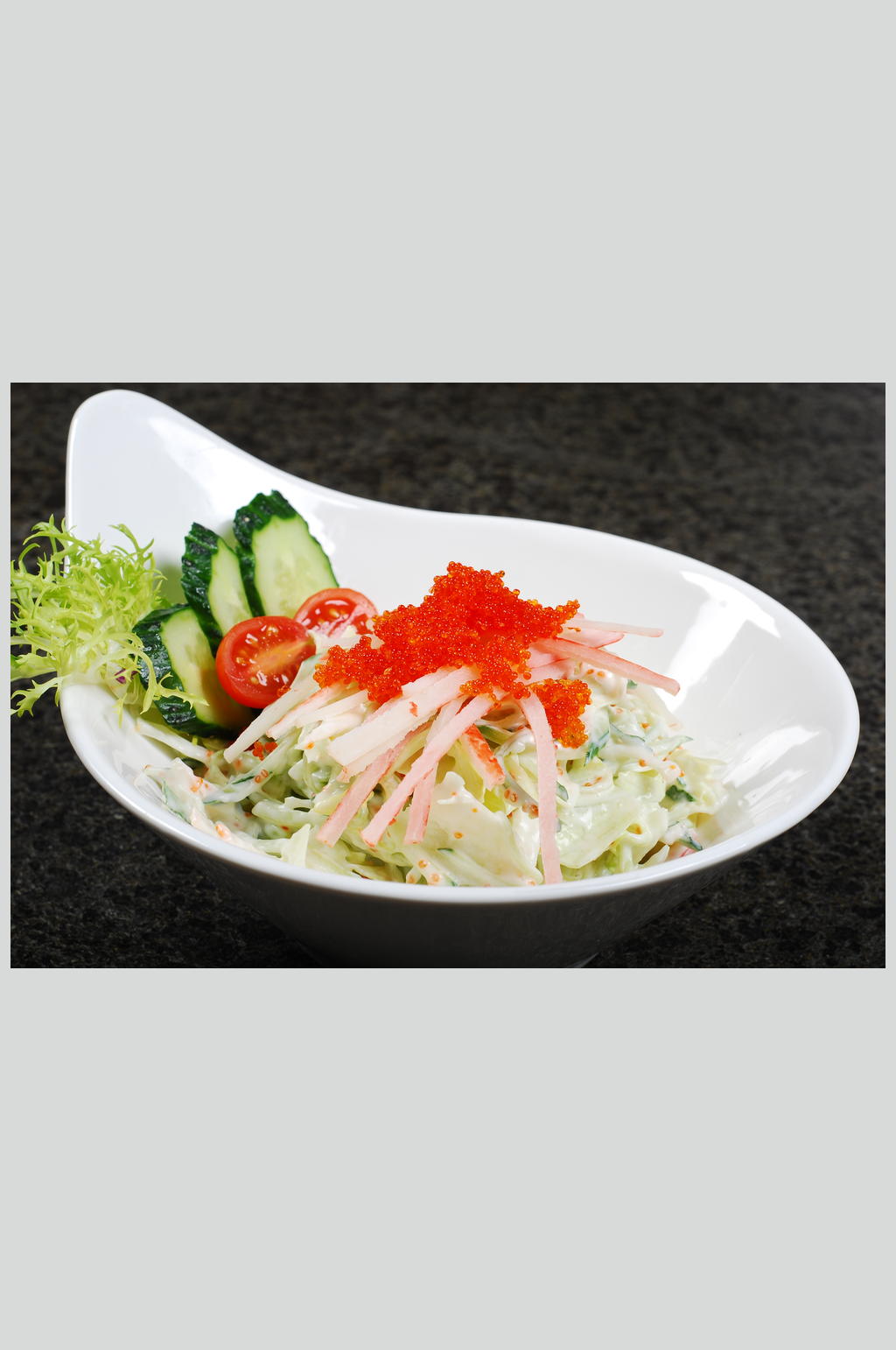 日式蟹子沙拉美食高清图片素材