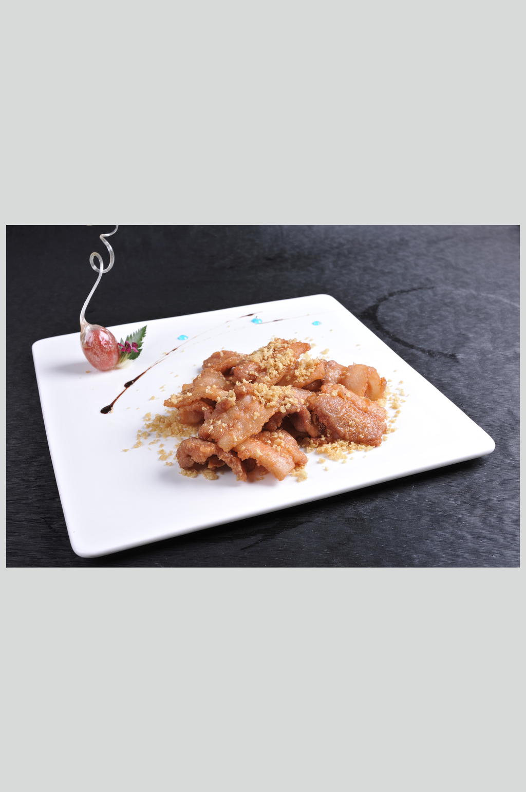 蒜香野猪肉素材