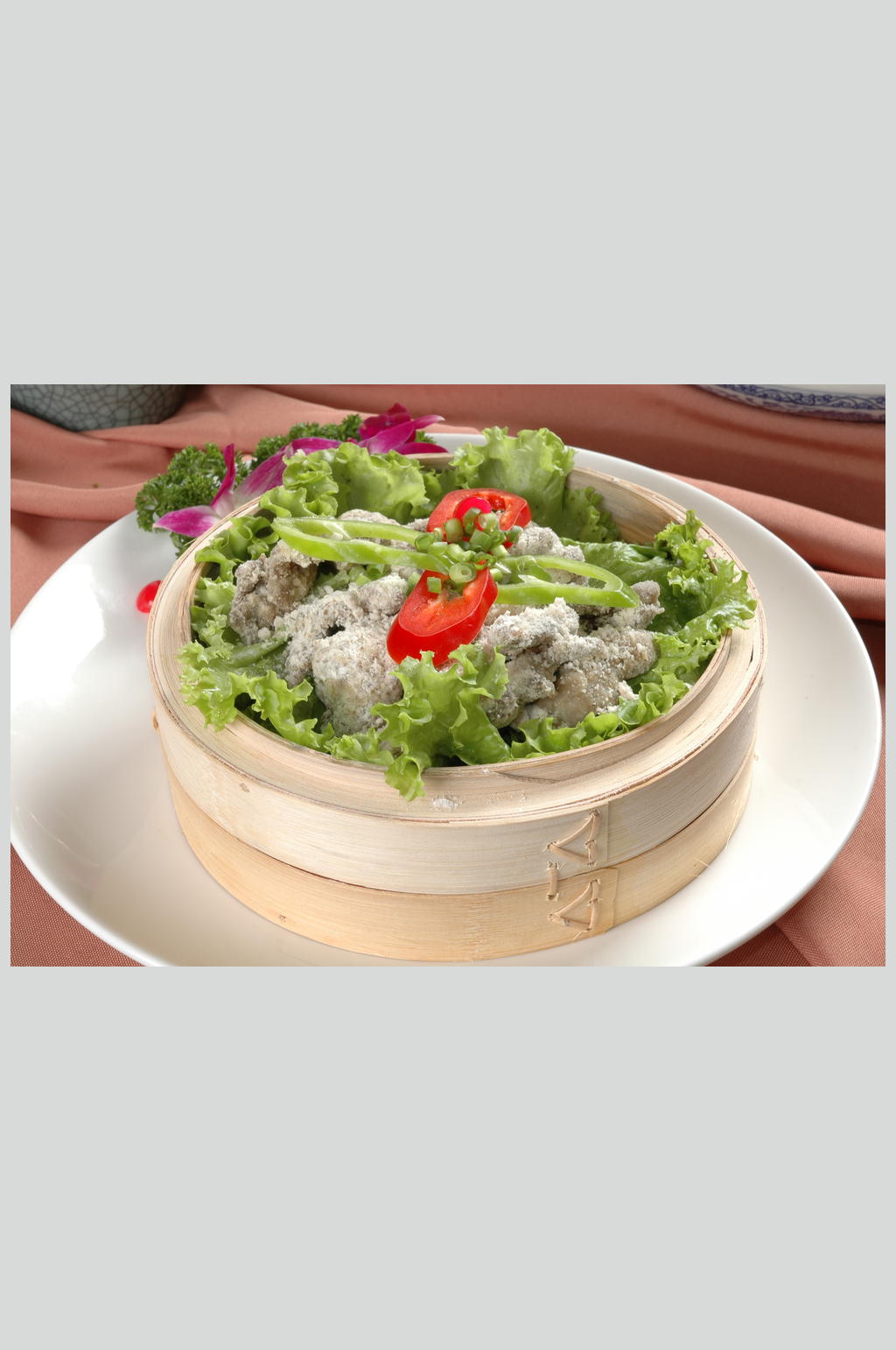 小笼粉蒸牛肉元例素材