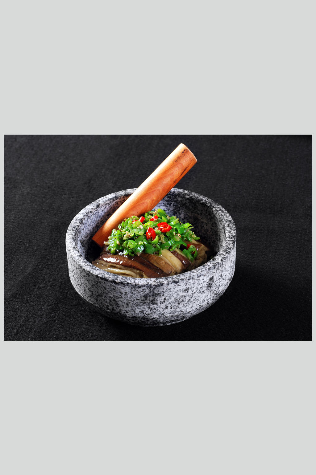 擂椒茄子素材