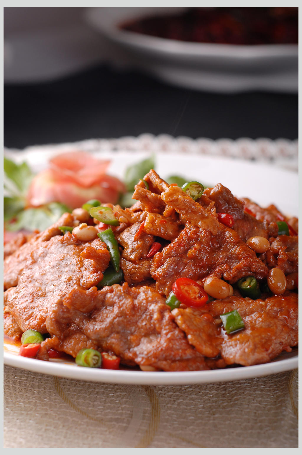 小椒牛柳素材