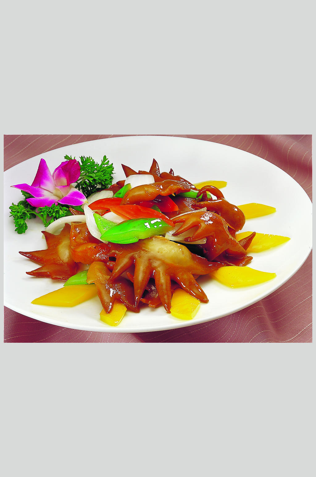 回味双果炒鸡冠美食高清图片素材