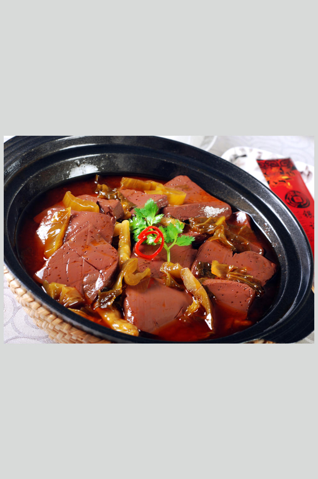 餐饮美食高清图片泡菜鸭血素材