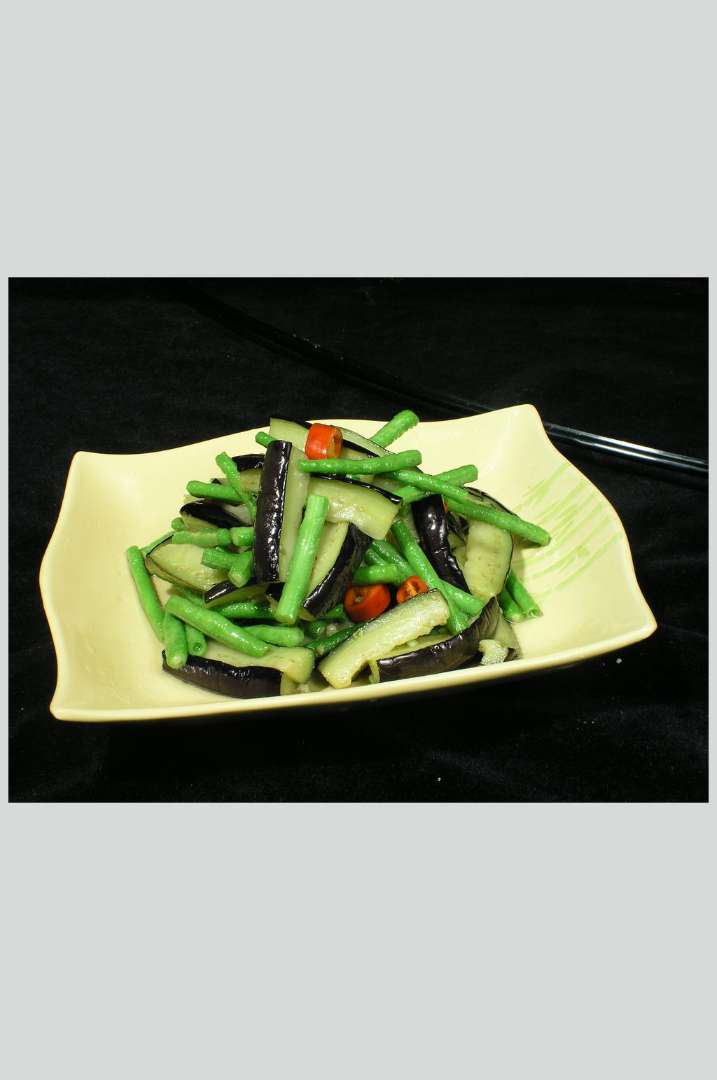 长豆角闷茄条素材