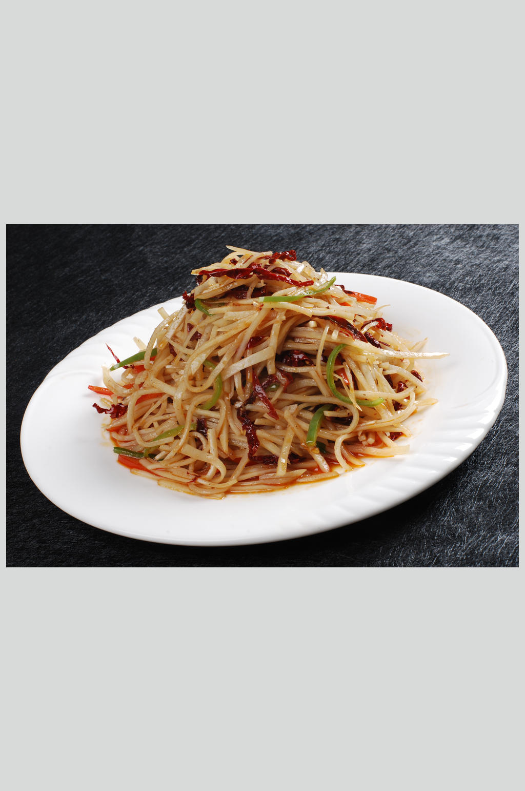 艳阳土豆丝素材