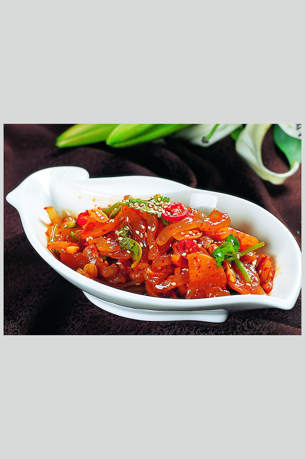 川辣鹅掌筋美食图片素材