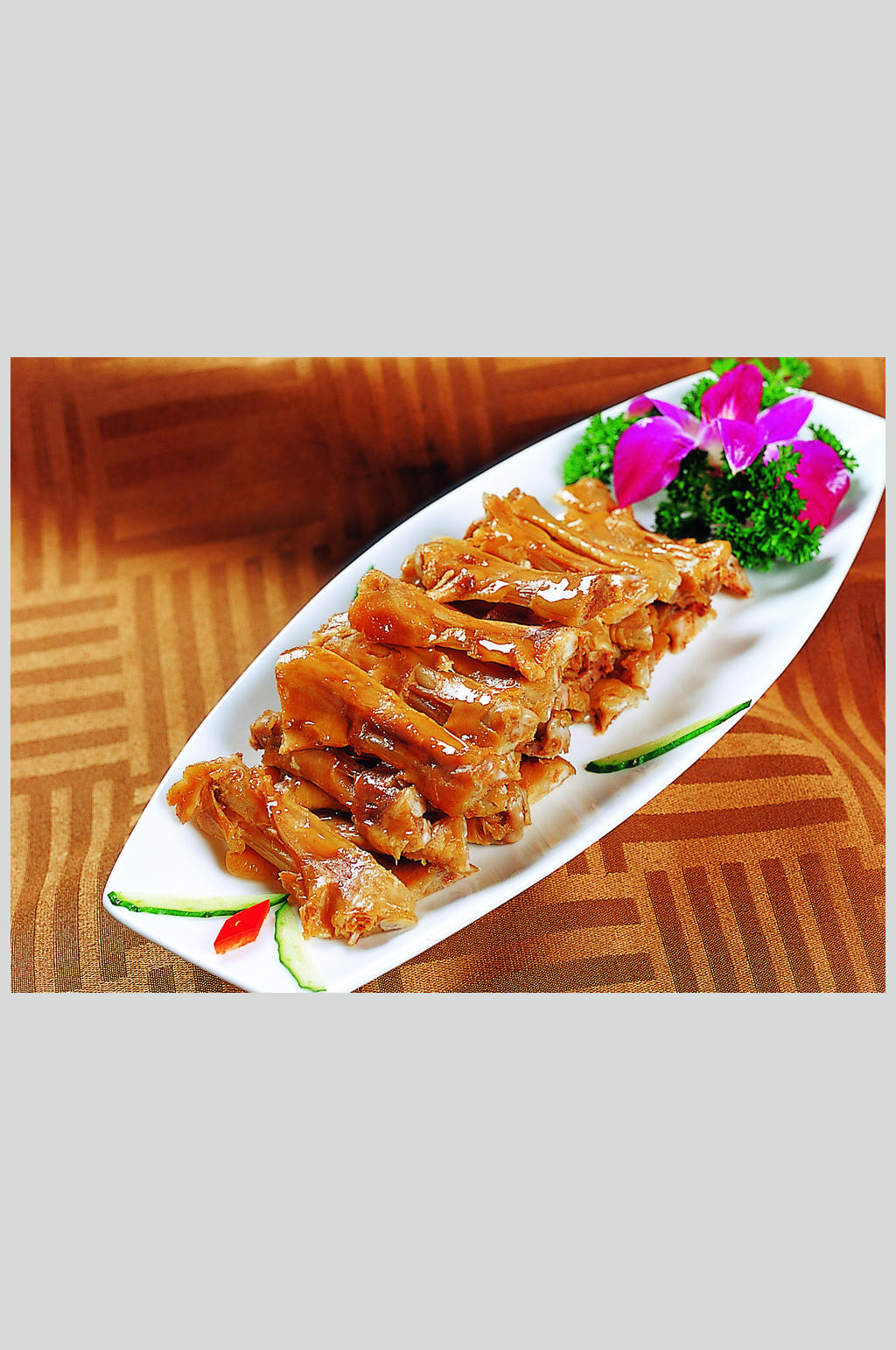 卤水鹅掌元美食高清图片素材