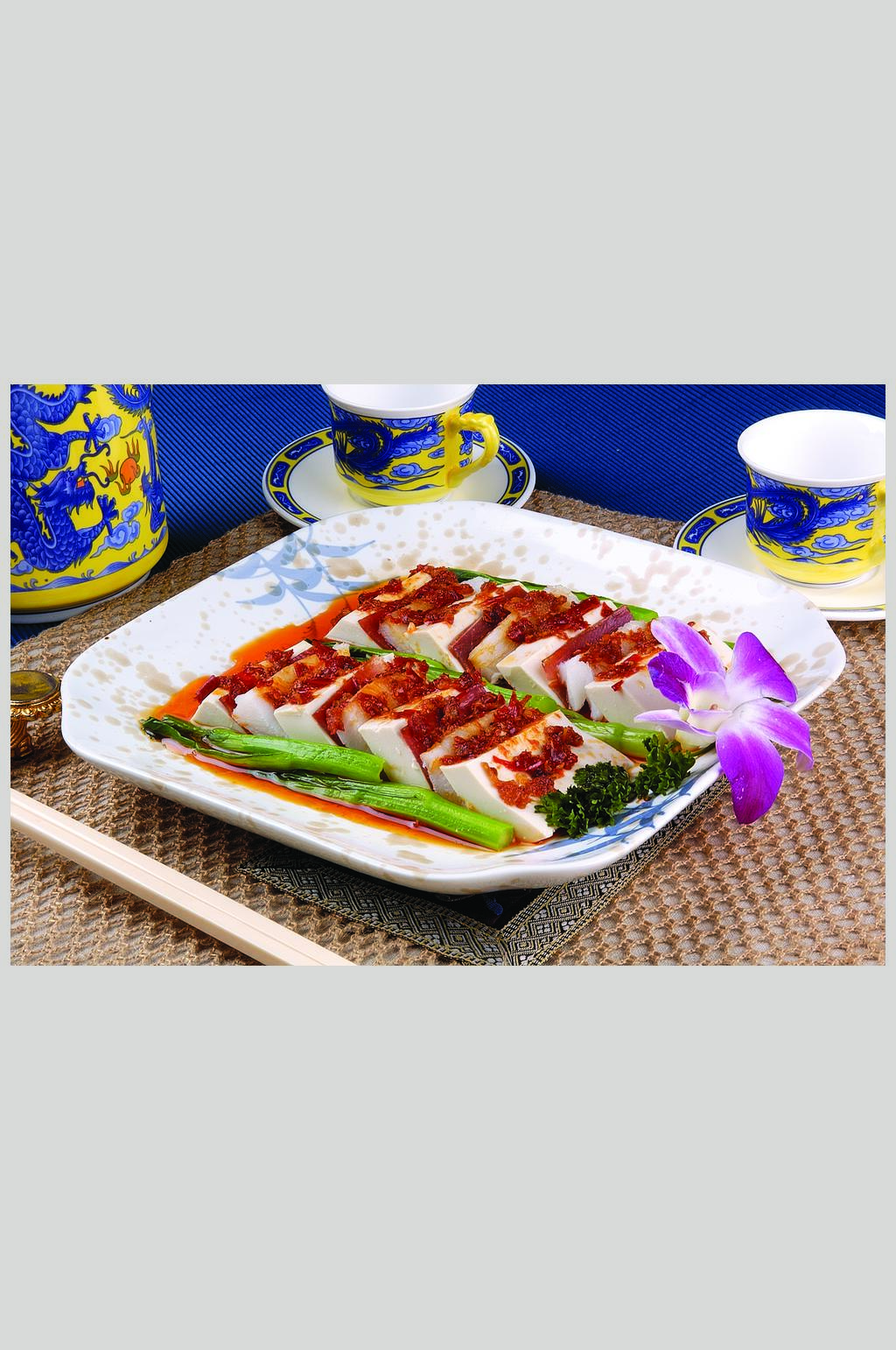 XO酱豆腐蒸雪鱼素材