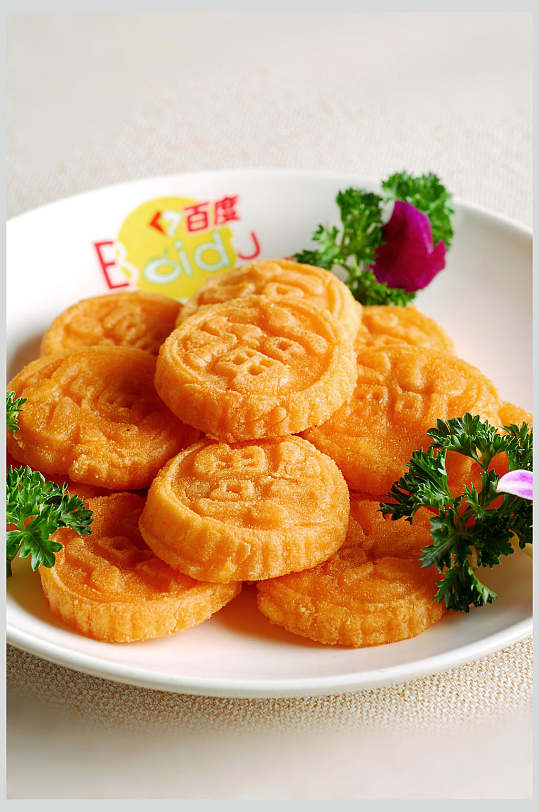 主食-南瓜饼高清美食图片