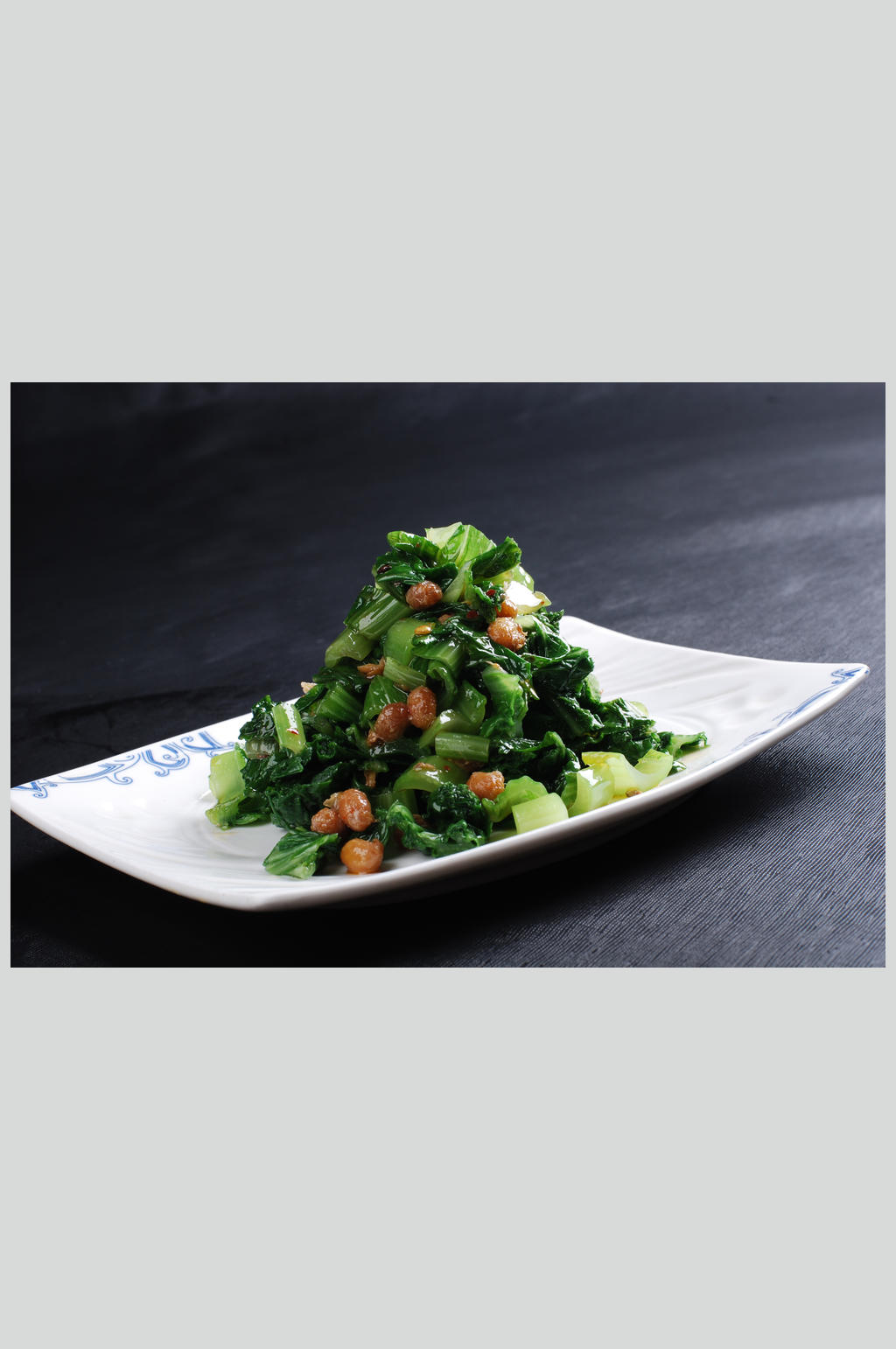 四毛菜拌黄豆素材