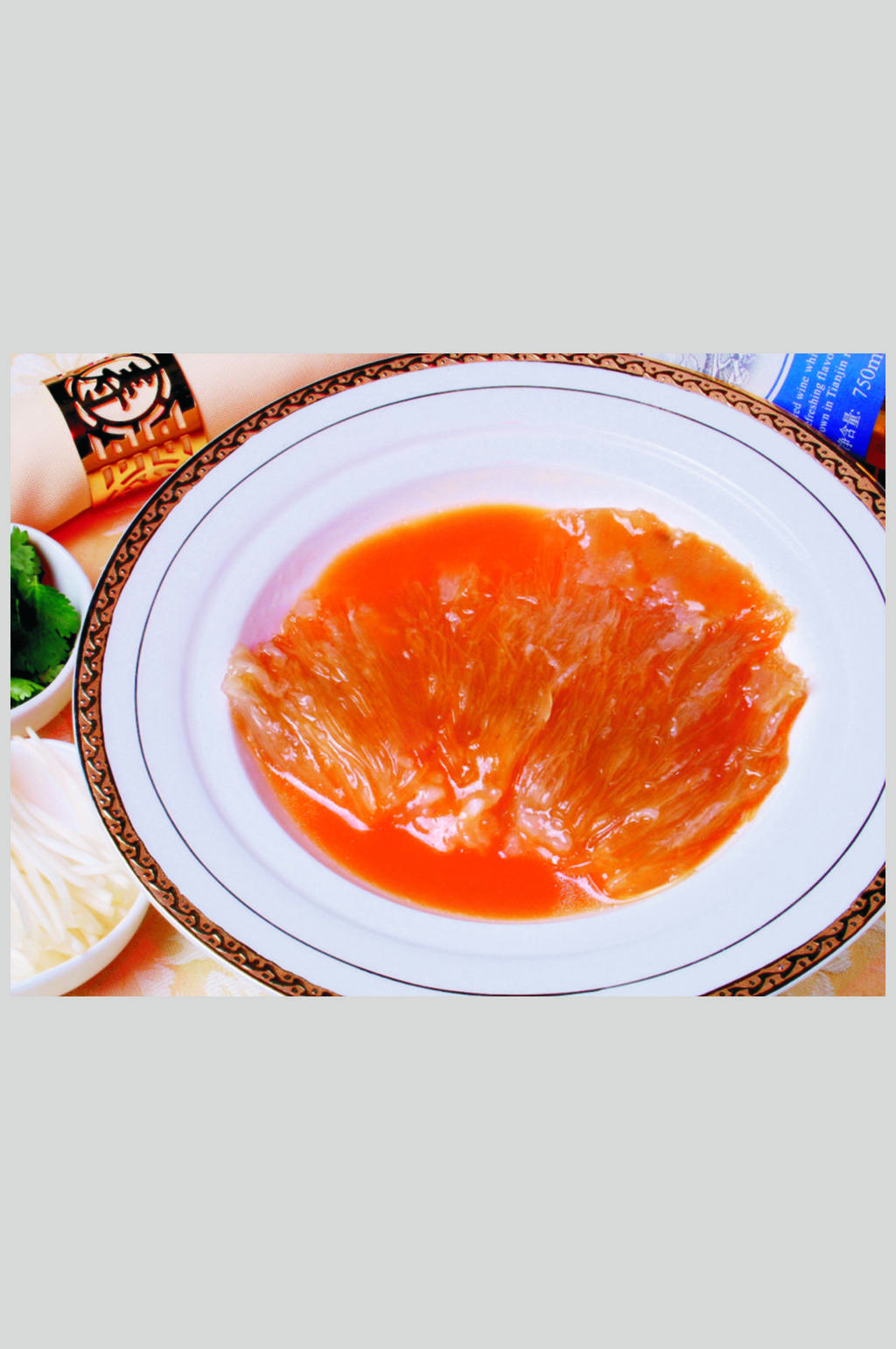 金牌红烧鱼翅美食高清图片素材
