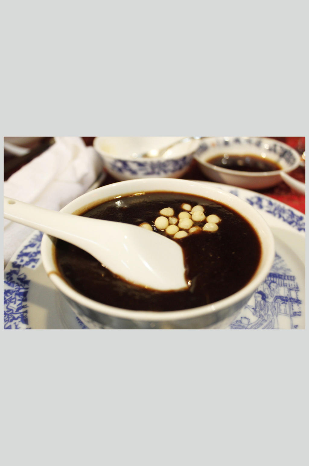鸡头米糖粥素材