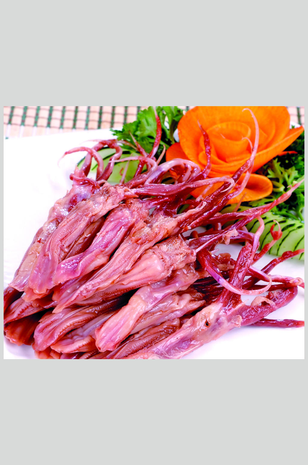 清蒸腊味鸭舌素材