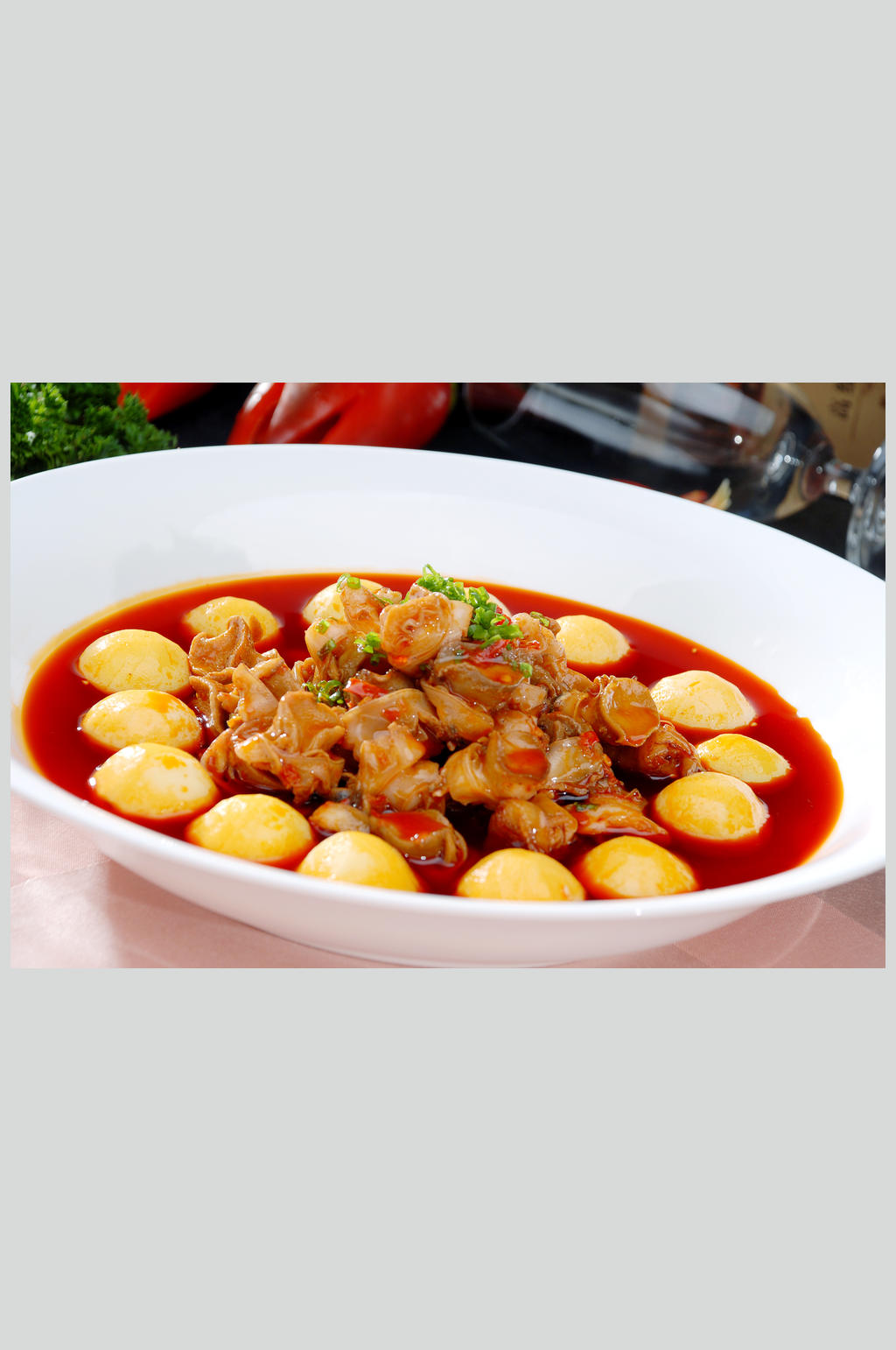 高清美食餐饮图片土豆烧脆螺素材