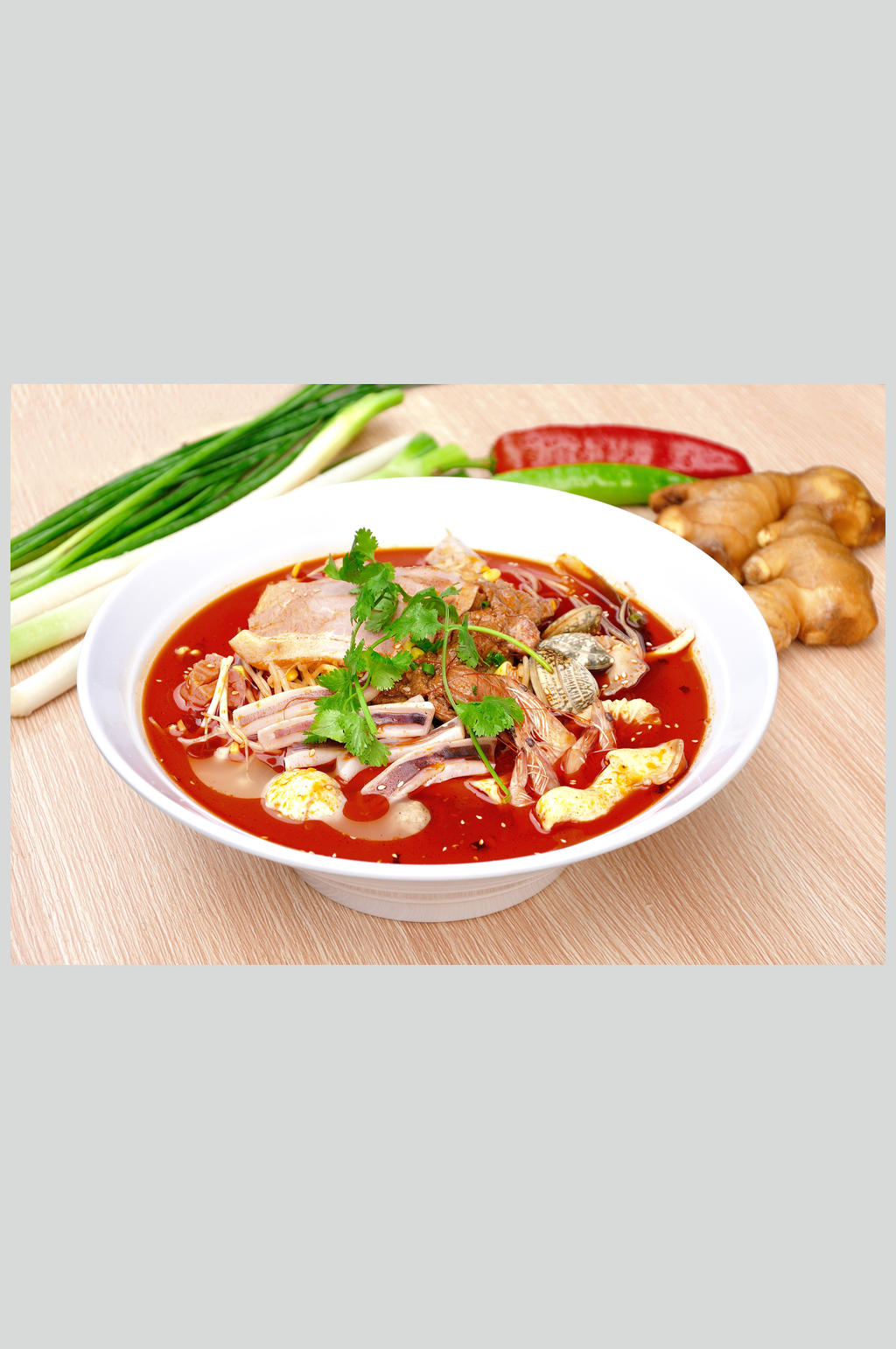麻辣冒菜素材