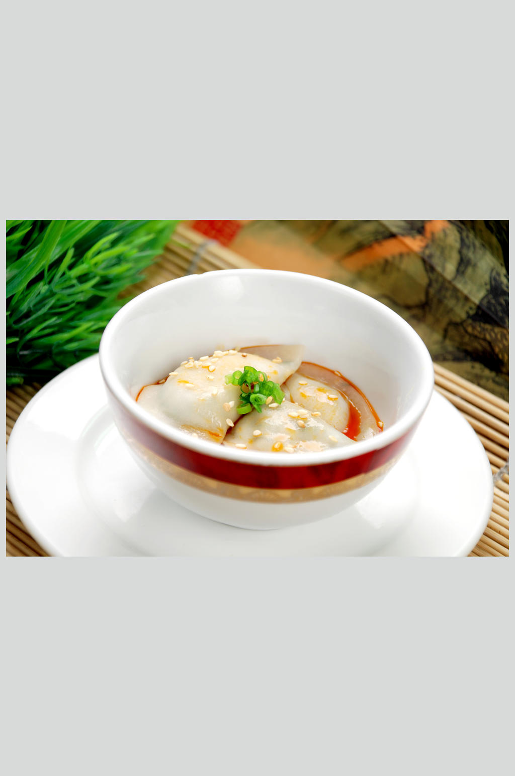 红油水饺美食高清图素材