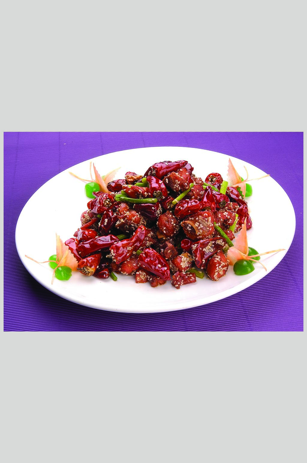 向阳屯火辣鸡块家常菜美食图片素材