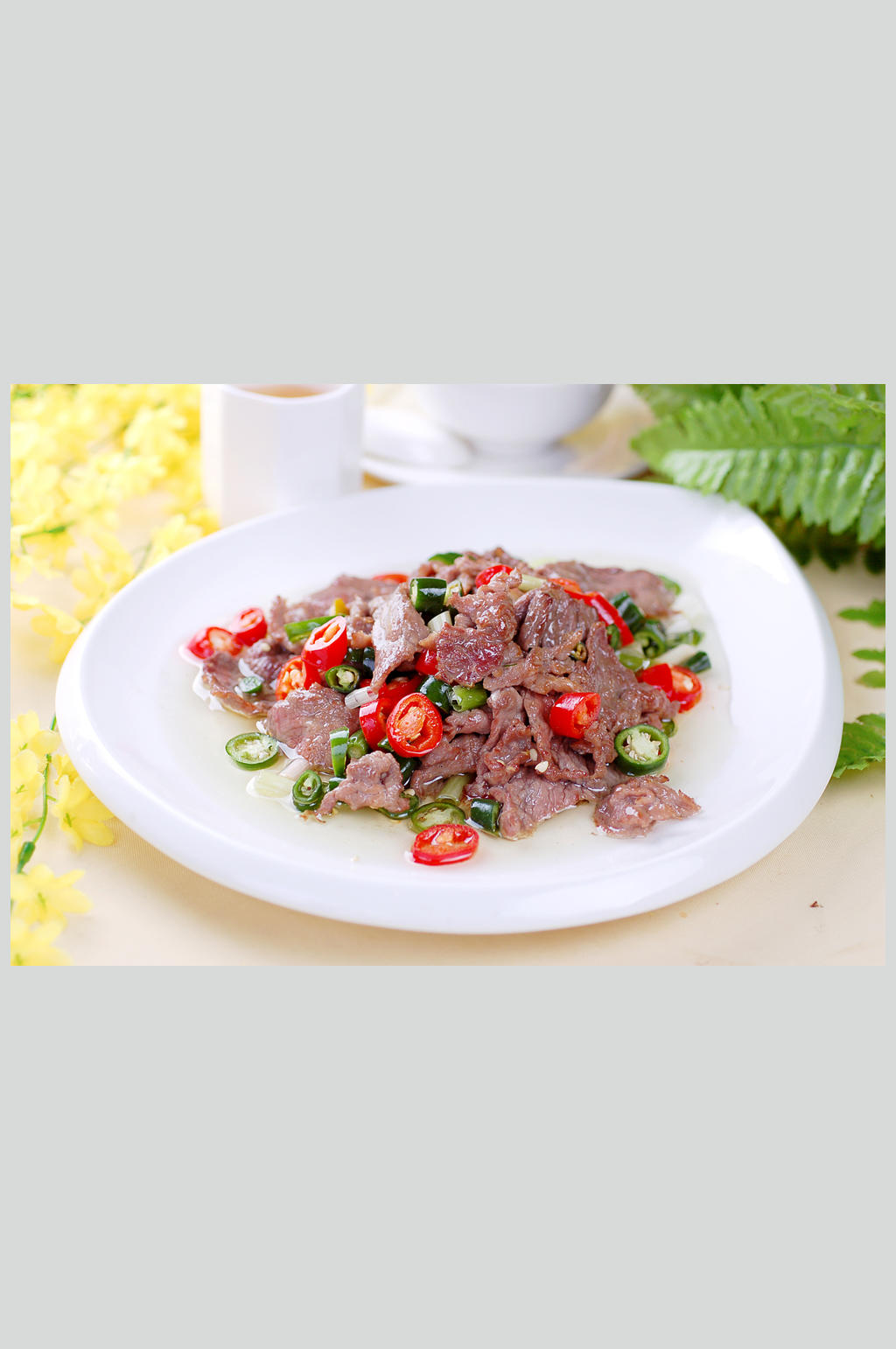 小椒牛柳素材