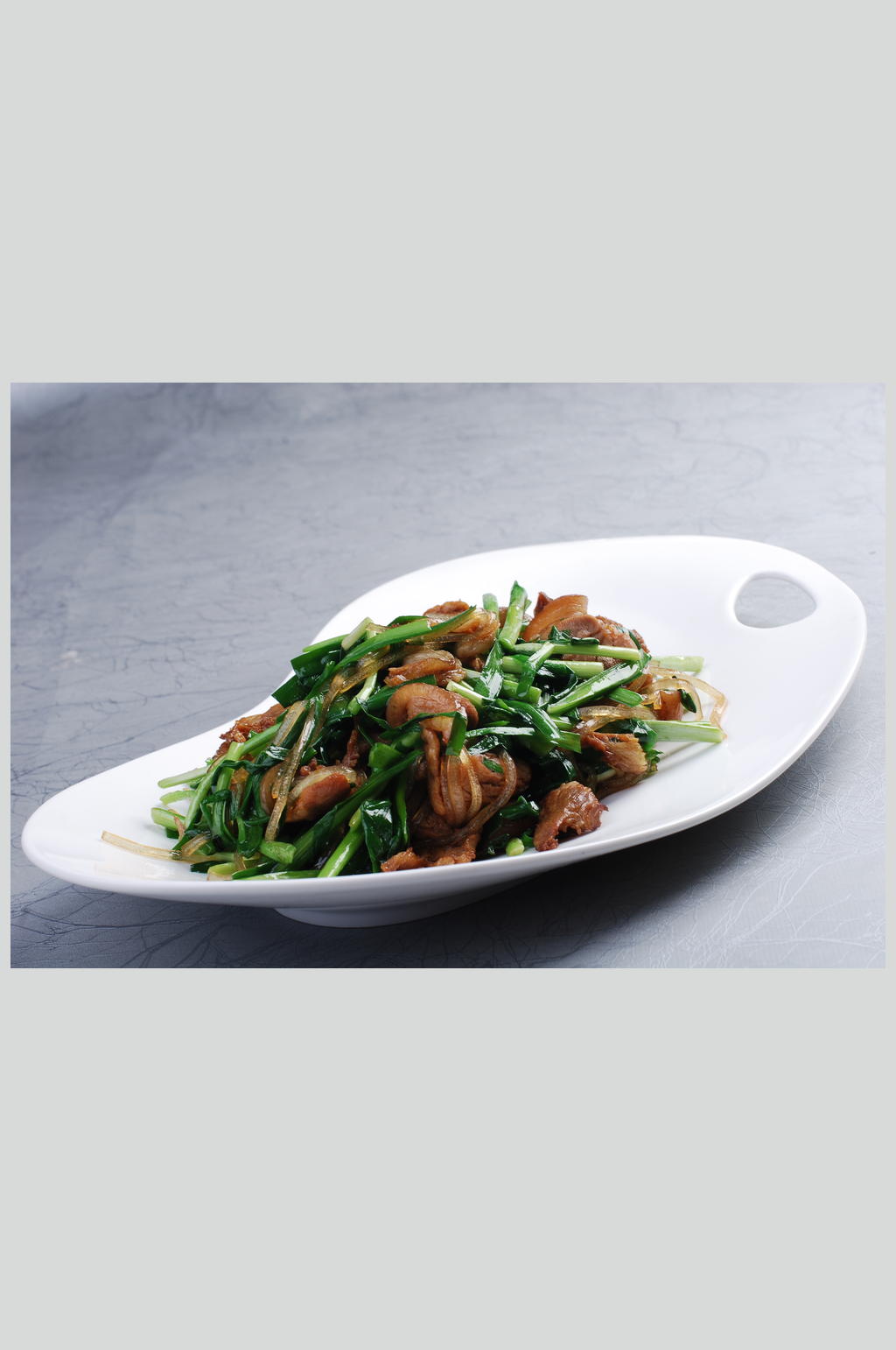 韭菜粉丝炒肘肉元素材