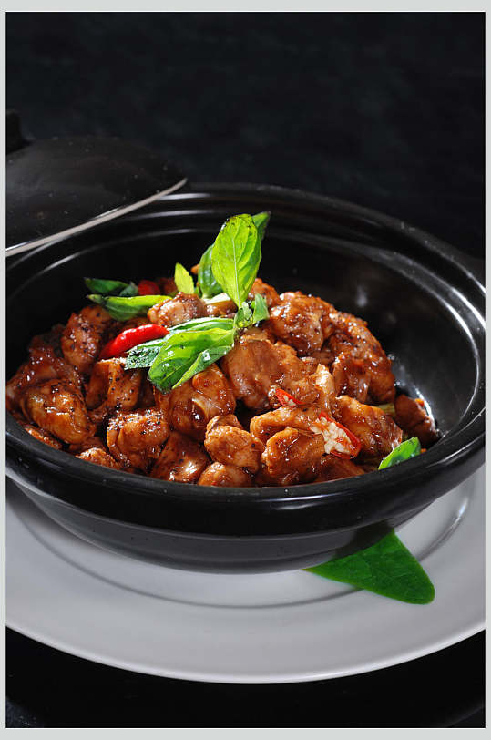 台式三杯鸡美食高清图片