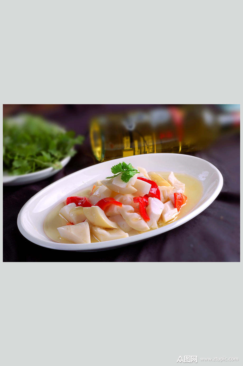 美食高清图片白油苦笋素材