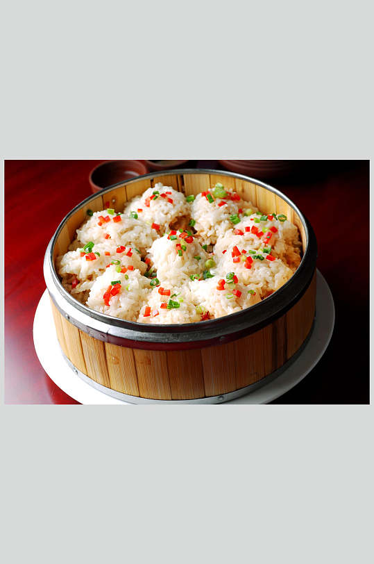 餐饮美食高清图片圆笼糯香骨