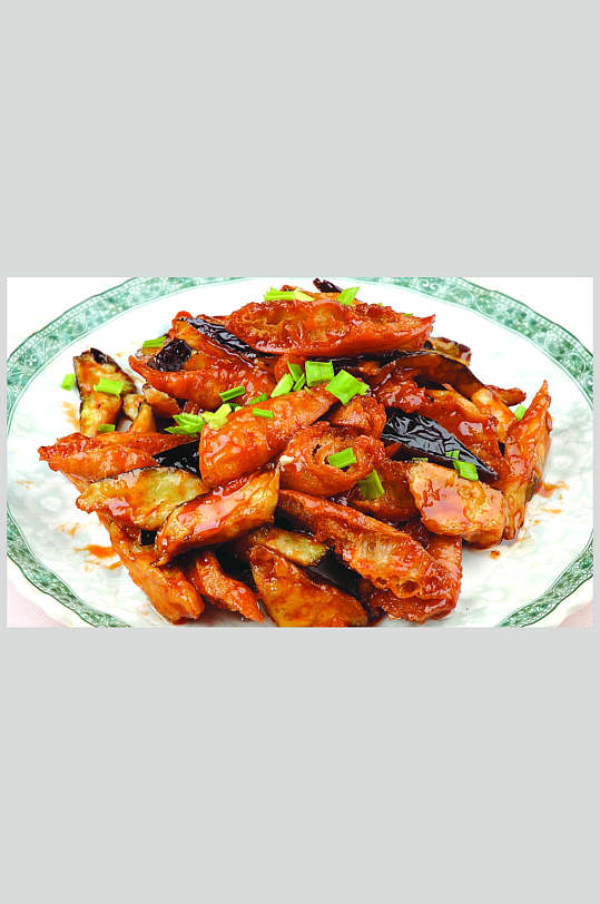 老油条烧茄子美食高清图片