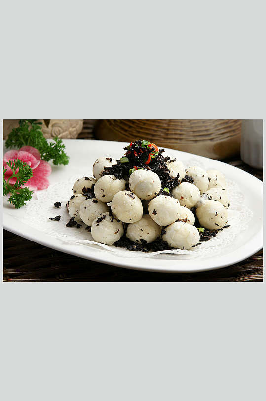 餐饮美食高清图片素汤圆干菜汤圆