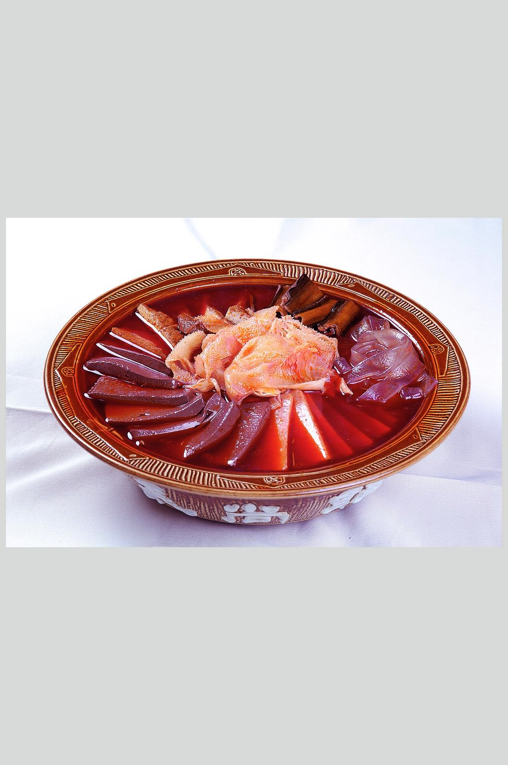 鸿运毛血旺素材