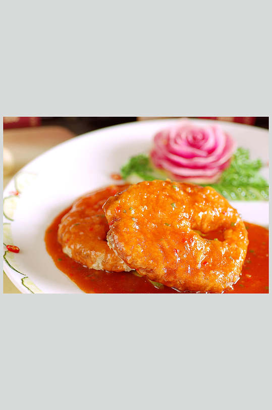 美食餐饮图片香煎银血鱼