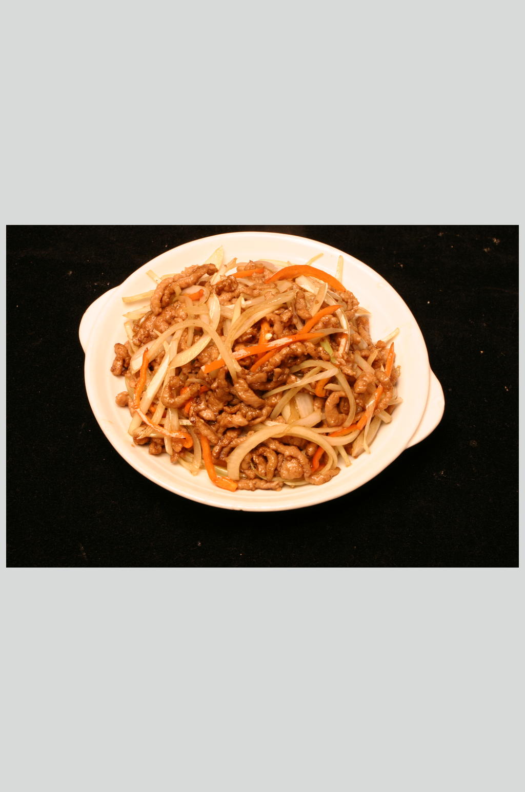 黑椒牛柳丝素材