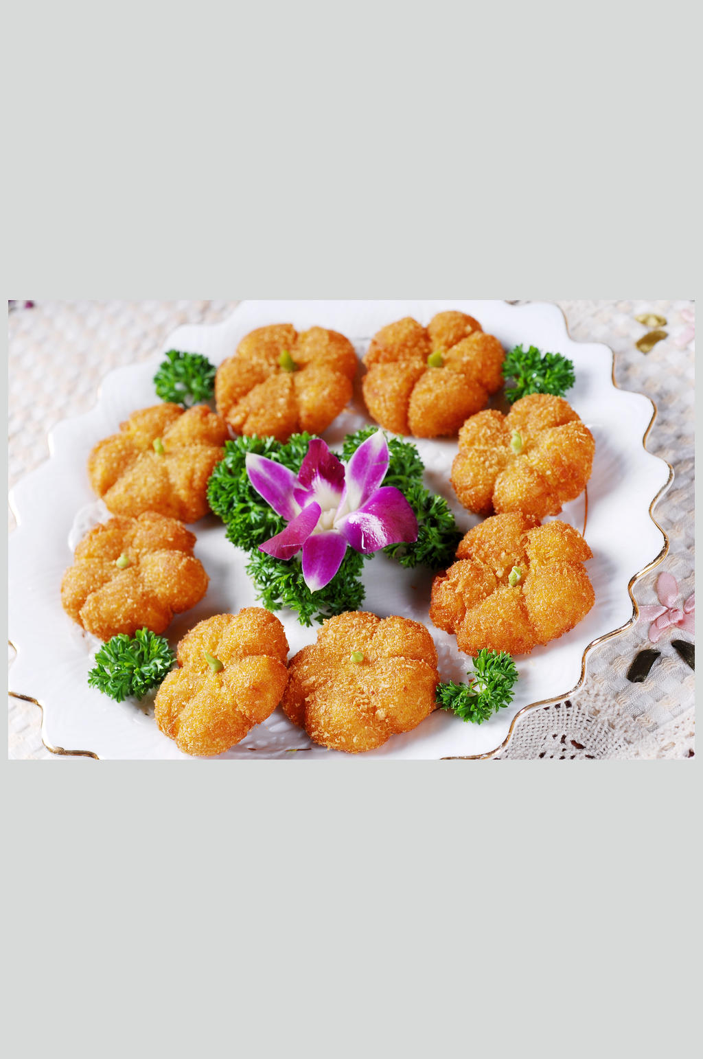 香糯南瓜饼素材