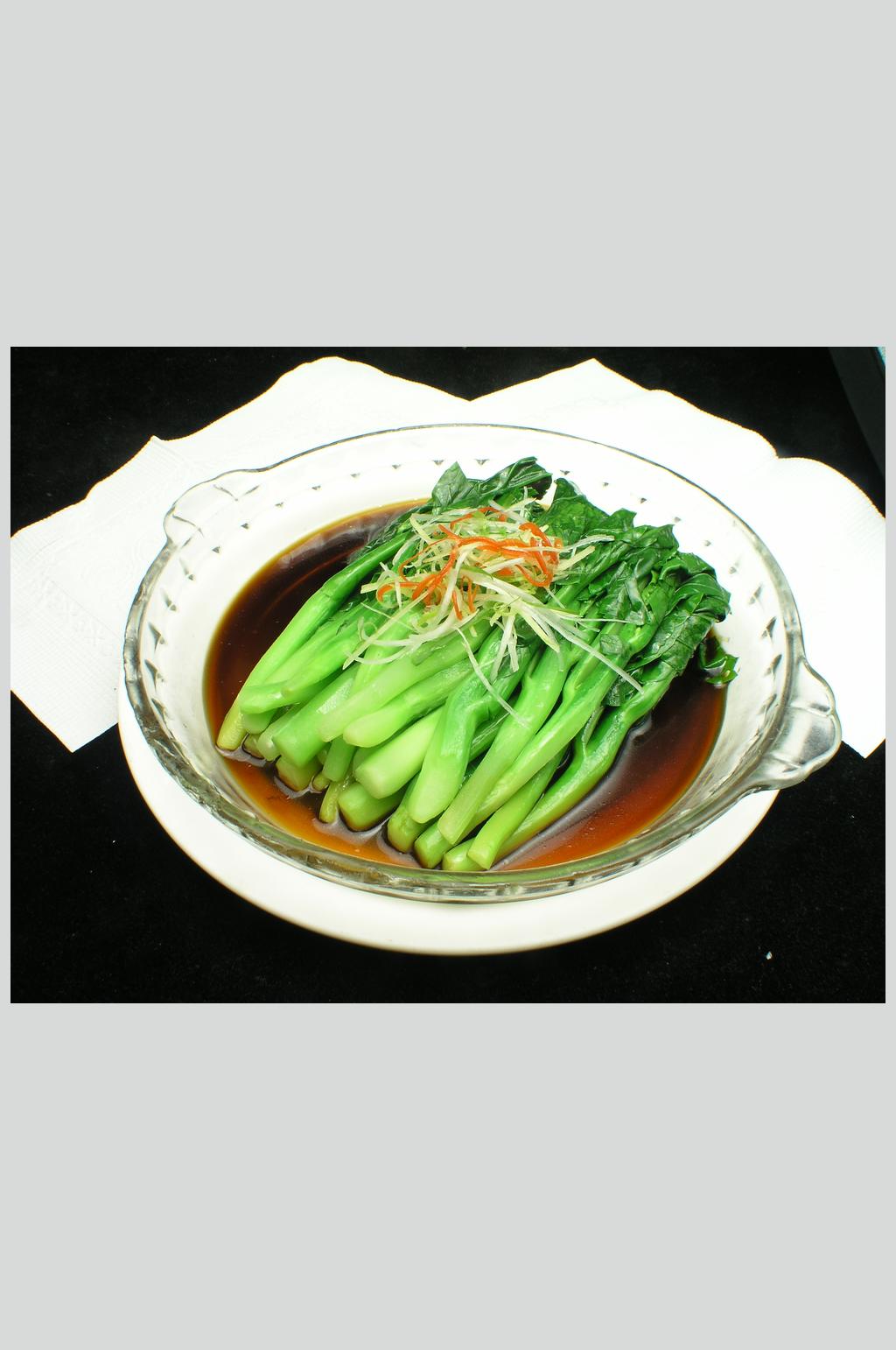 白灼芥兰美食高清图片素材