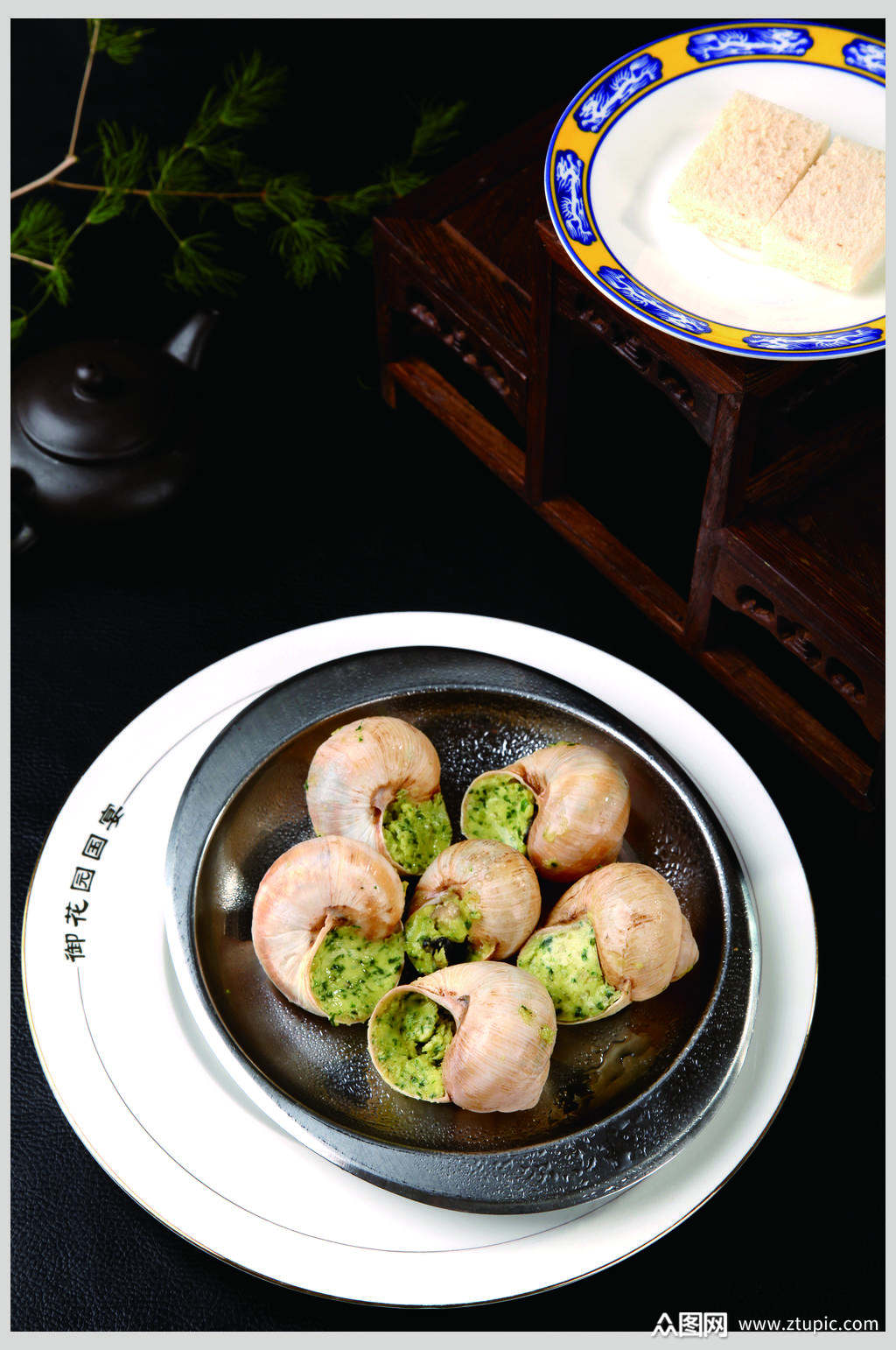 法式锔蜗牛素材