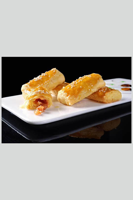 叉烧酥美食图片