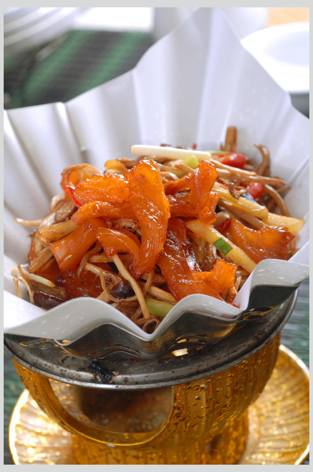 茶菇蹄筋素材