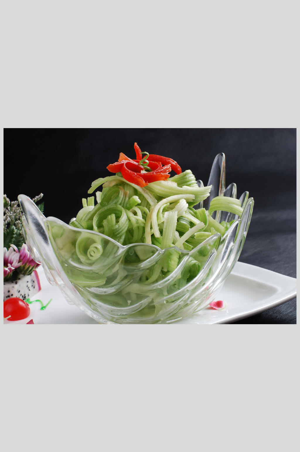 凉拌鲍芹素材
