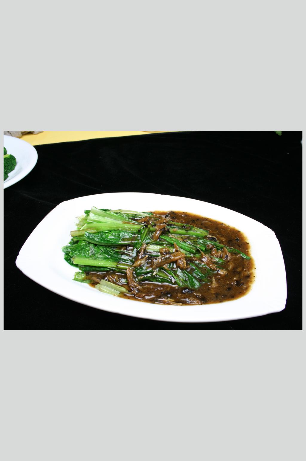 豆豉鲮鱼油麦菜美食高清图片素材
